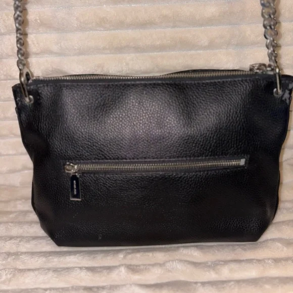 Michael Kors Black Crossbody Bag with Silver Accents - Picture 7 of 10